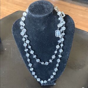 Silpada Silver Double-Strand Necklace 34” NWOT